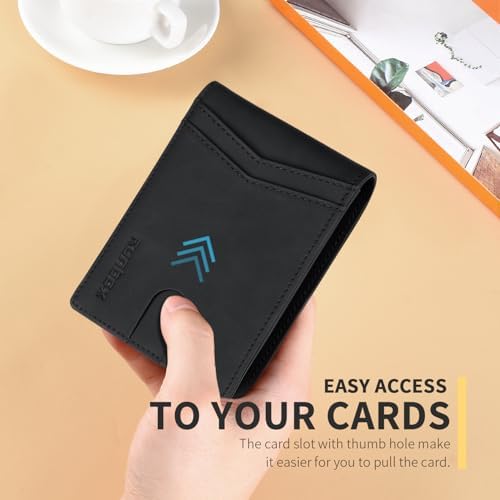RUNBOX Wallet for Men -Slim Rfid Leather Mens Bifold Novelty Wallets 2 ID Window With Gift Box Men's Accessories - Image 4