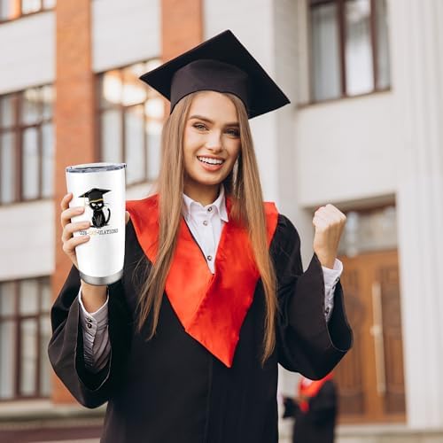 2026 Graduation Gift for Her Him - Senior Class of 2026 Gifts - 20 oz Stainless Steel Tumbler With Lid & Straw - High School/College/Master Degree/PHD Gradution Gifts - Image 3