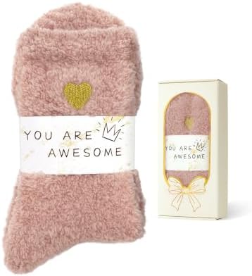 Coral Fleece Cloud Fuzzy Socks for Women Ultra-Soft Gifts for Women by AmericanTrends