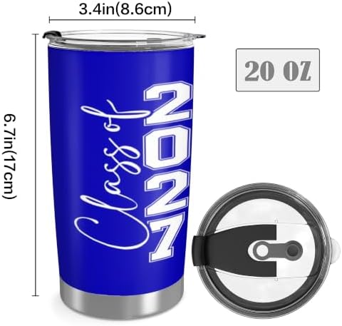 Class of 2027 Senior Night Gifts for Him Her 20oz Seniors Year 2027 Tumbler - Image 4
