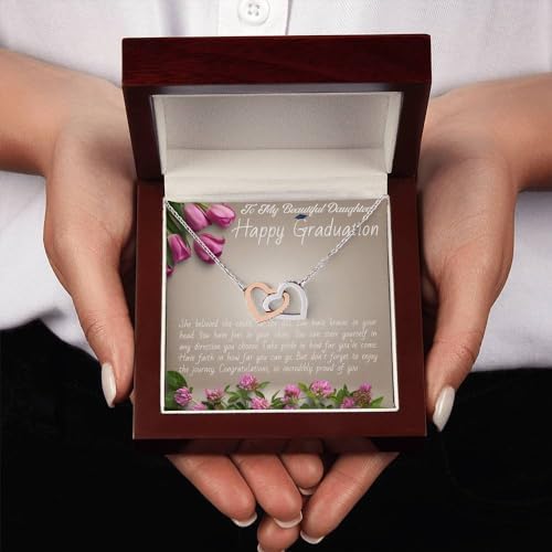 VIRAGIL 2023 Graduation Gifts for Her, Class of 2024 Love Knot Sterling Silver Pendant Necklace Senior College Graduation Jewelry Gifts for Girl Daughter - Image 4