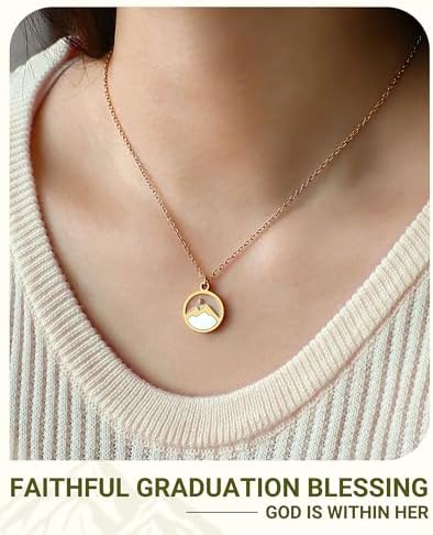 Eryuor Christian Happy Graduation Gifts-Mustard Seed Necklace Religious Graduation Gifts for Girls Women Her - Image 2