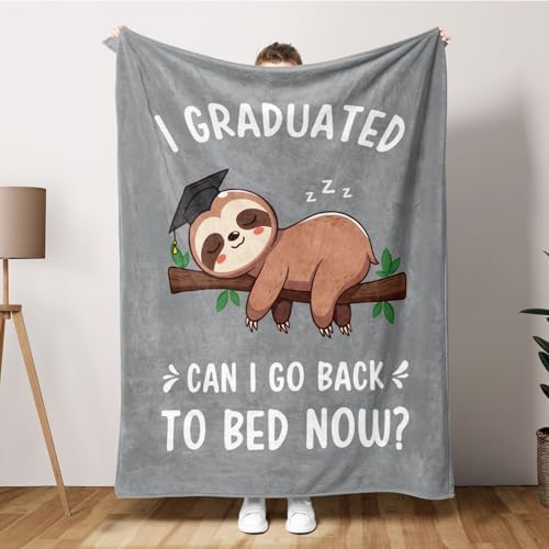 Funny Graduation Gifts for Women, Her & Him, Practical Throw by Encoink
