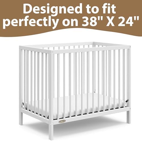 Muslin Mini Crib Sheet (38"x24"), 100% Cotton Cover, Breathable & Soft Mattress Pad, Boho White for Boys Girls(1 Pack) - Image 2