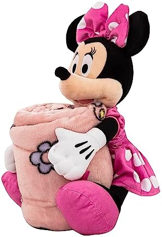 Northwest Minnie Mouse Favorite Things Character Hugger Pillow & Silk Touch Throw Blanket Set, 40" x 50" - Image 3