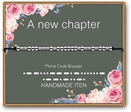 ASELFAD Morse Code Bracelets for Women, Funny Best Friend Birthday Gifts for Women Friendship Bracelets, Inspirational Jewelry, Teen Girl Gifts Trendy Stuff by ASELFAD