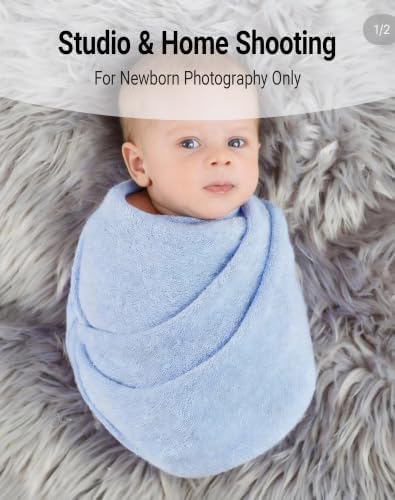 Zeroest Newborn Photography Wrap (Baby Blue) - Image 3
