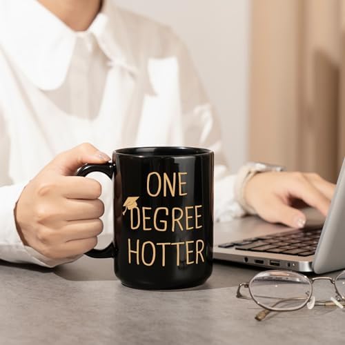 Petalsun Graduation Gift for Her, Him - 15oz Ceramic One Degree Hotter Mug - Image 5