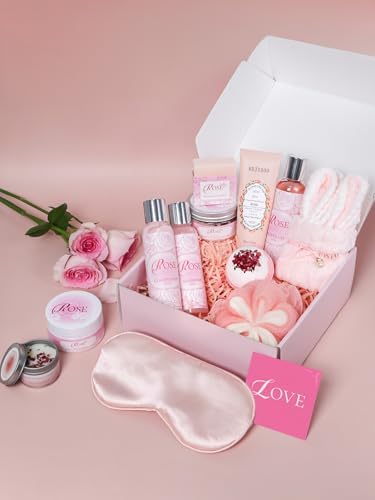 15Pcs Rose Spa Kit Bath Sets for Women Gift Birthday Gift Set for Women - Image 6