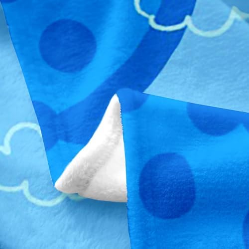 Erosebridal Banana Flannel Blanket Queen Inch Cartoon Eyeball Fleece Blanket Bottle Cap Funny Cloud Fuzzy Plush Throw Tulip Stars Trees Shoes Living Room Decor - Image 3