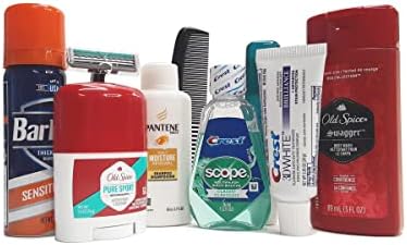 Handy Solutions 10 Piece Resealable Clear Men's Travel Kit with Shave Cream by HandySolutions