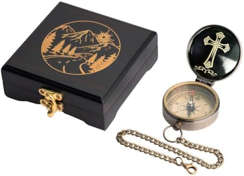 Compass - Luxury Unique Bible Verse/Graduation Gifts/Gifts for Veterans Day, College, High School, Cool Birthday Gift Idea for Son, Boys, Motivational Greeting Card Included - Image 7