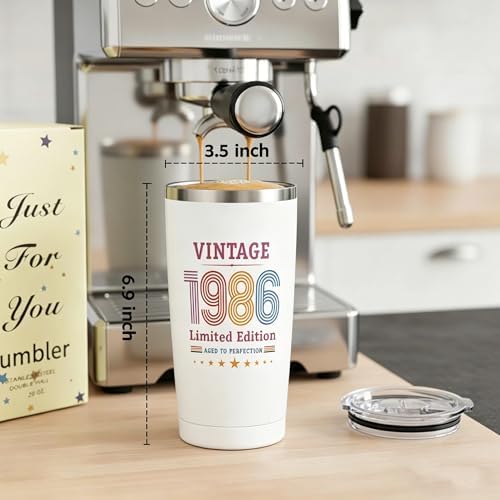 40th Birthday Gift for Women - 1986 40th Birthday Decorations for Her - Turning 40-40 Year Old Gifts for Woman, Mom, Wife, Friend - 20 Oz Tumbler - Image 4