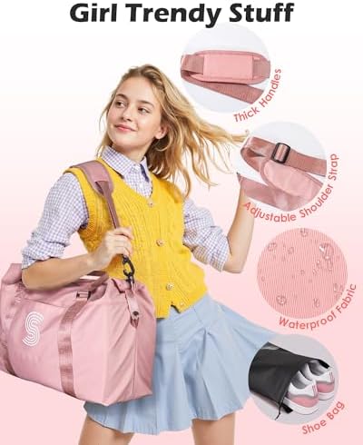 Preppy Gifts, Girls Trip Favors,Girls Duffle Bag, Monogrammed Bag - Image 6