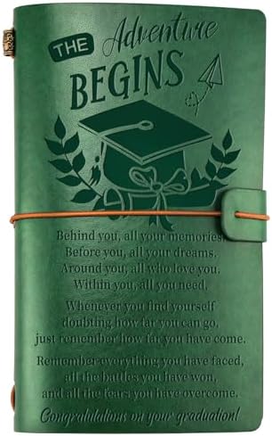PRSTENLY Graduation Gifts Leather Journal, Graduation Gifts for Hers Him by PRSTENLY