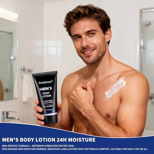 Men's Bath and Body Spa Set, 7-Piece Kit with 3-in-1 Shower Wash, Body Scrub, Body Mist, 2-in-1 Handmade Soap and Travel Bag, Personal Care Set for Men - Image 6