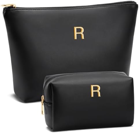 Gifts for Women Girls Personalized Initial Travel Makeup Bag by Unknown