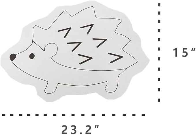 Hedgehog Shape Diatomite Stone Bath Mat Shower Mat Quick-Dry, Non-Slip, Easy to Clean for Bathroom Floor