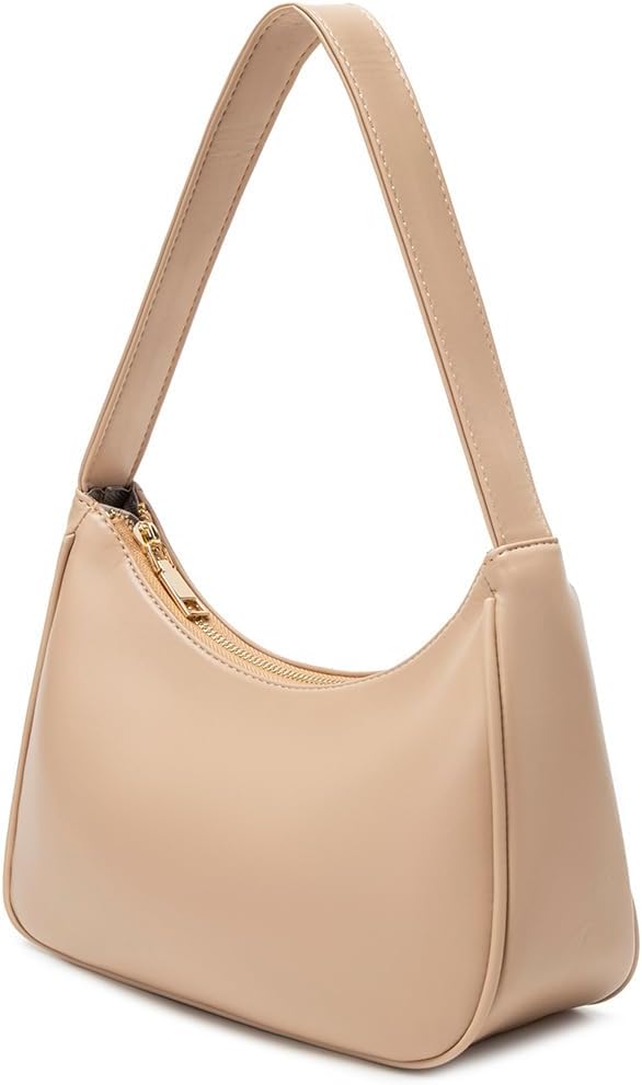 Shoulder Bags for Women, Cute Hobo Tote Handbag Mini Clutch Purse with Zipper Closure