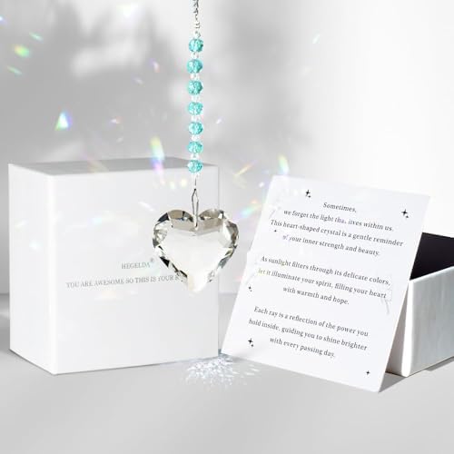Hegelda Blue Birthday Gifts for Women Friendship Crystals Suncacther by HEGELDA