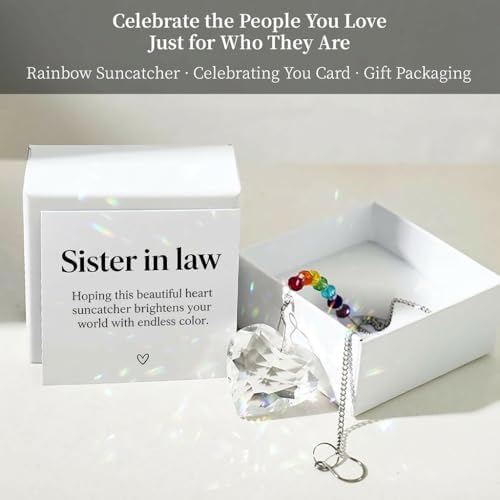 Hegelda Sister in Law Gifts from Sisters Crystal Suncatcher Ornaments - Image 2