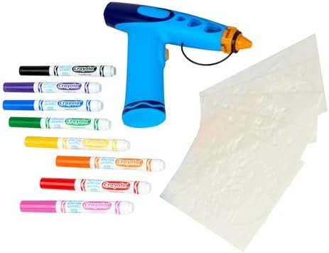 Crayola Marker Airbrush Spray Art Kit, 8 Washable Markers, 5 Stencils - Image 3