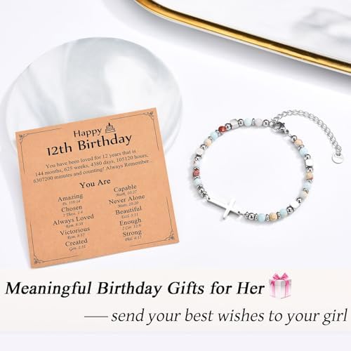 Christian Gifts for Women Girls, Religious Cross Bracelet - Image 2