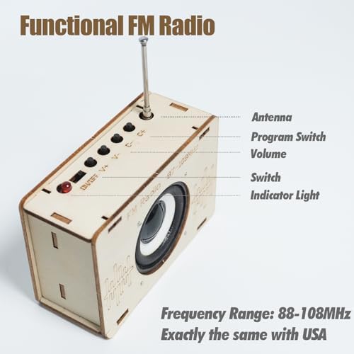 STEM Toys for Ages 6-8-13 Science Kits DIY Building Radio Cool Stuff for Kids Gadget Birthday Gifts for 7 9 11 12 14+ Year Old Boys Girls Teen Circuit Engineering Electronics Project Activities - Image 7