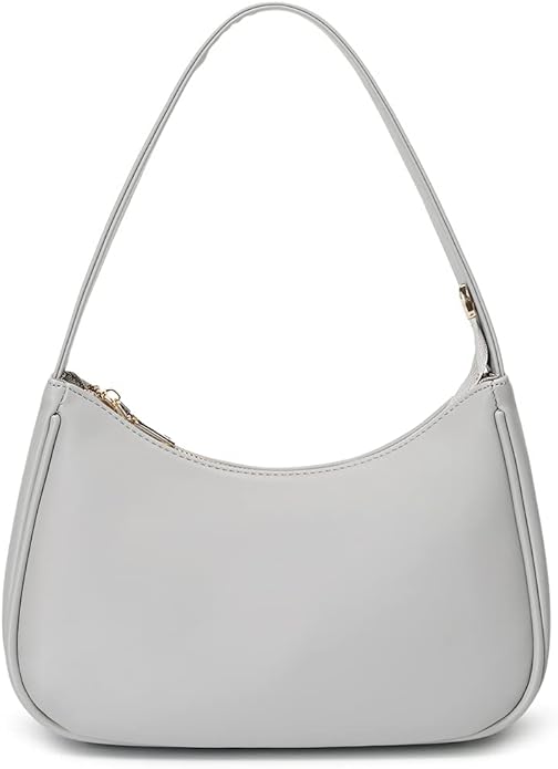 Shoulder Bags for Women, Cute Hobo Tote Handbag Mini Clutch Purse with Zipper Closure