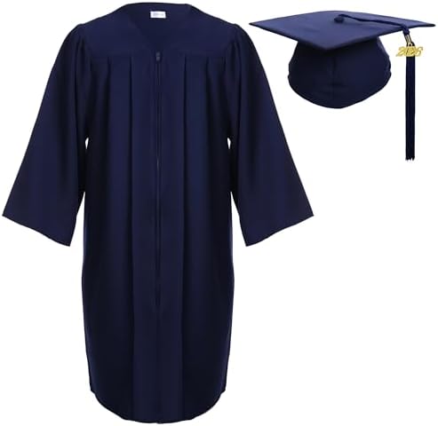 Newrara Graduation Gown Cap Tassel Set by NEWRARA
