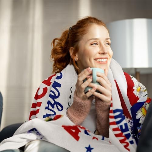 US American Citizenship Gift Ideas, New American Citizen Gifts Blanket - Image 2