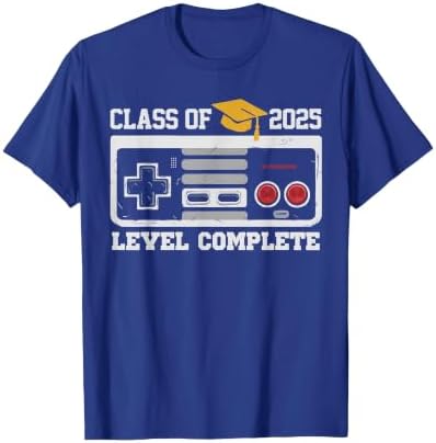 Class of 2025 Level Complete Video Gamer Senior Graduation T-Shirt by Unknown
