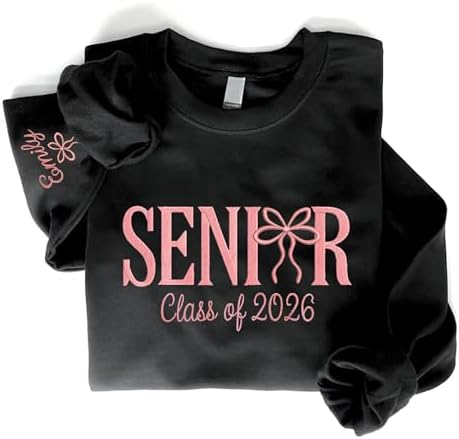Chillever - Custom Embroidered Senior Sweatshirt, Custom Class of 2026 Graduation Shirt, Grad to be, Graduation Gifts - Image 6