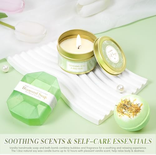 Mother‘s Day Gift for Women, Vanilla Relaxing Spa Gift Baskets - Image 5