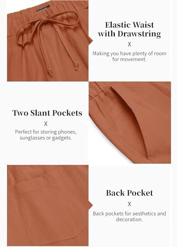 COOFANDY Men’s 2 Piece Cotton Linen Set Casual Beach Outfits Long Sleeve - Image 5