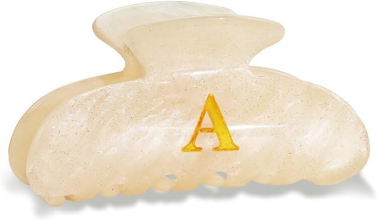 Birthday Bridesmaid Gift for Women Initial Cute Hair Clips Claw Clip by Fohufo