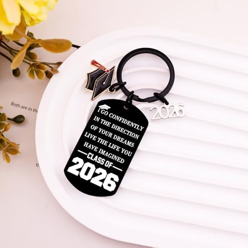 2026 Graduation Keychain for Her Class of 2026 College Graduation Gifts - Image 3