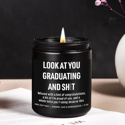 Younift Funny Grad Candle, 2026 Graduation Gifts for Her, Him - College, High School, Masters Degree, Phd, Law School, Nursing & Nurse Graduation Gifts for Women, Men - 9 oz - Image 5