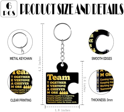 Team Appreciation Gifts Bulk for Coworkers Employee Staff Keychains - Image 2