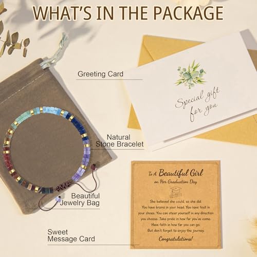 AGOT Thank You Gifts for Women: Teacher Appreciation Office Gifts for Coworkers Employee Boss Lady Manager Colleague Natural Stone Bracelet - Image 5