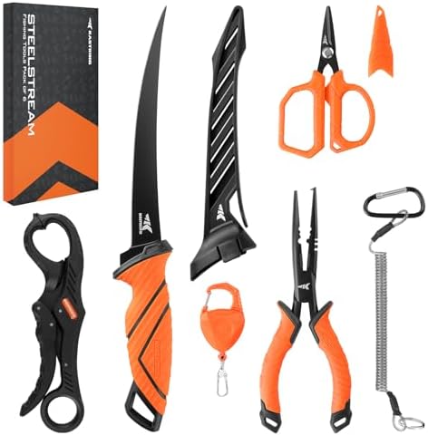 KastKing SteelStream 6pc Fishing Tool Kit, Fishing Gear by KastKing