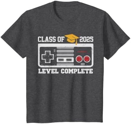 Class of 2025 Level Complete Video Gamer Senior Graduation T-Shirt by Unknown