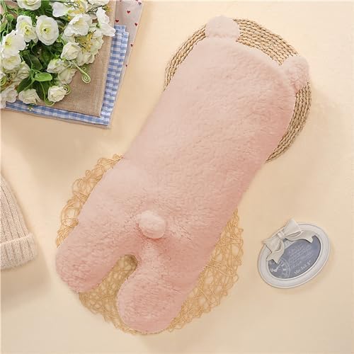 Nunibum Baby Swaddle Blanket Boys Girls Cute Bear Plush Essential Receiving Blanket Ultra-Soft Newborn Registry Sleeping Wraps for Infant 0-6 Months - Pink - Image 6