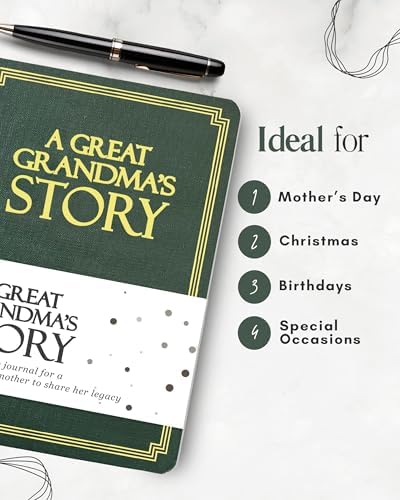 Great Grandma's Life Story Journal (Hardcover): A Meaningful Keepsake for Great Grandma to Share Her Journey & Memories, Book Includes 250+ Prompts, Great Gifts for Mother's Day, Birthday & Christmas - Image 5