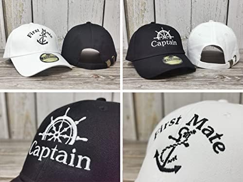 Embroidered Captain & First Mate Baseball Caps Set for Men Women - Image 5