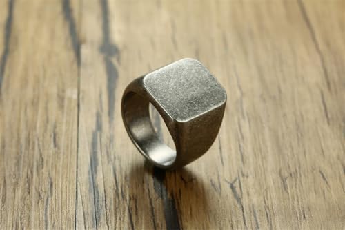 LiFashion Personalized Class Ring for Men's high School,University,Academy of 2024,Custom School Logo Name Engraved Graduation Gift for Men,Senior Junior Graduation Ceremony Ring Signet Band for Him - Image 4
