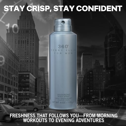 Perry Ellis 360° Body Spray for Men, Body Spray Cologne, 6 Oz - Image 3