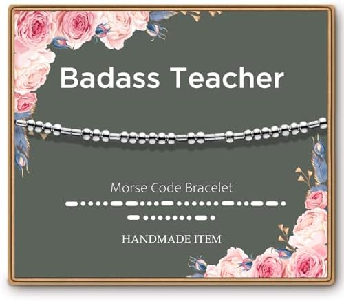 ASELFAD Morse Code Bracelets for Women, Funny Best Friend Birthday Gifts for Women Friendship Bracelets, Inspirational Jewelry, Teen Girl Gifts Trendy Stuff by ASELFAD