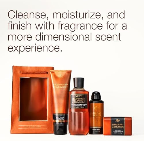Bath & Body Works Men's Mahogany Teakwood Grooming Gift Set, 1 Pack - Image 5