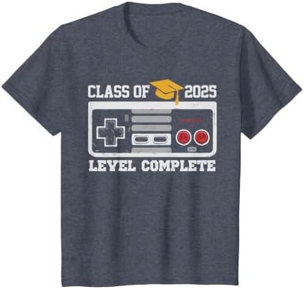 Class of 2025 Level Complete Video Gamer Senior Graduation T-Shirt by Unknown